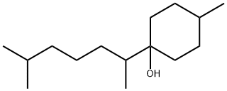 1-(1,5-Dimethylhexyl)-4-methylcyclohexan-1-ol 结构式