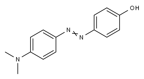 4-二甲氨基-4’-羟基偶氮苯, 2496-15-3, 结构式