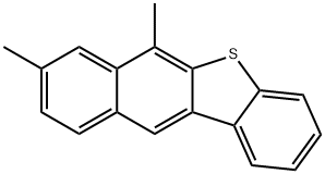 6,8-Dimethylbenzo[b]naphtho[2,3-d]thiophene 结构式