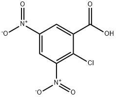 2-氯-3,5-二硝基苯甲酸 结构式