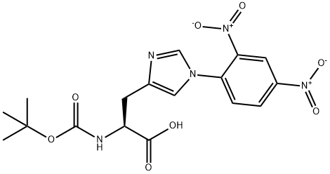 Nα-[(1,1-ジメチルエトキシ)カルボニル]-1-(2,4-ジニトロフェニル)-L-ヒスチジン 化学構造式