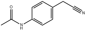 4-アセトアミドフェニルアセトニトリル 化学構造式