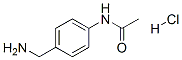 N-(4-(アミノメチル)フェニル)アセトアミド塩酸塩 化学構造式