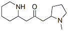 1-(1-Methyl-2-pyrrolidinyl)-3-(2-piperidinyl)-2-propanone Structure