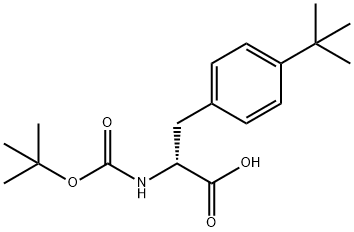BOC-D-4-叔丁基苯丙氨酸, 250611-12-2, 结构式