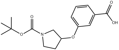 1-BOC-3-(3-CARBOXY-PHENOXY)-PYRROLIDINE Structure