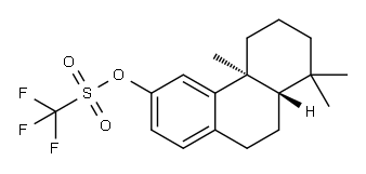 Methanesulfonic acid, trifluoro-, (4bS,8aS)-4b,5,6,7,8,8a,9,10-octahydro-4b,8,8-trimethyl-3-phenanthrenyl ester Structure