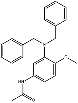 N-[3-[bis(phenylmethyl)amino]-4-methoxyphenyl]acetamide Struktur