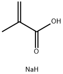 2-甲基-2-丙烯酸钠的均聚物, 25086-62-8, 结构式