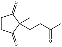 2-Methyl-2-(3-oxobutyl)cyclopentane-1,3-dione Structure
