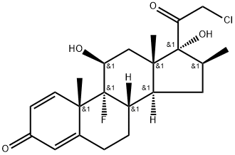 クロベタゾール 化学構造式