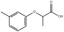 2-(3-メチルフェノキシ)プロパン酸 化学構造式