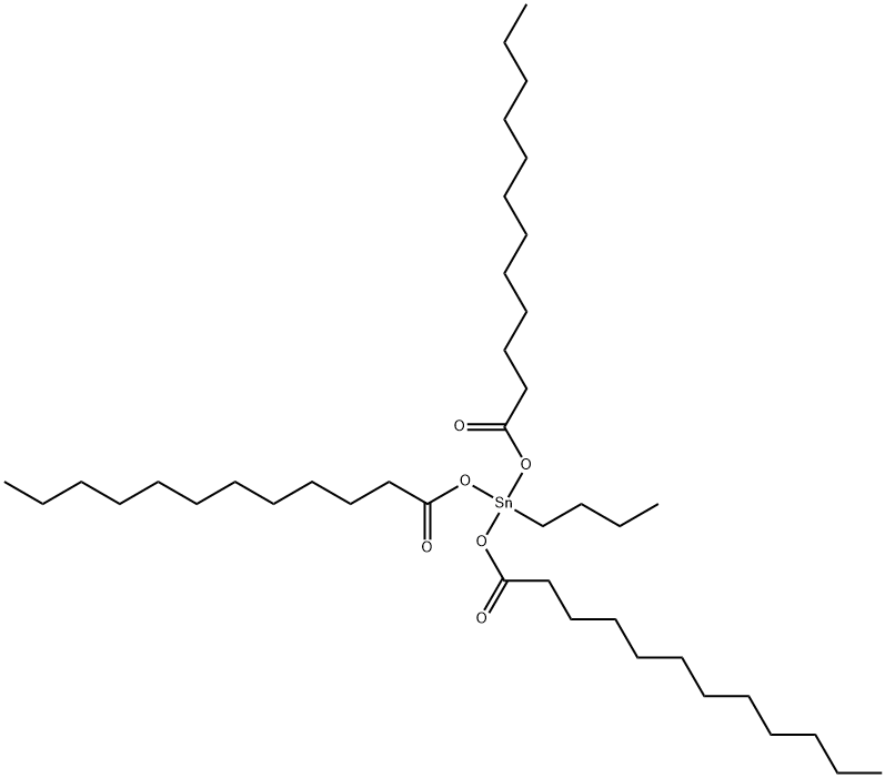 butyltris[(1-oxododecyl)oxy]stannane Structure