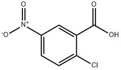2-クロロ-5-ニトロ安息香酸 化学構造式