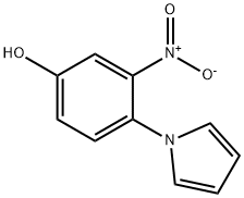 3-硝基-4-(1H-吡咯-1-基)苯酚 结构式