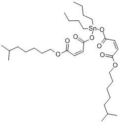 二(异辛基马来酸)二丁基锡 结构式