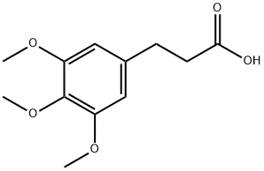 3-(3,4,5-三甲氧基苯基)丙酸, 25173-72-2, 结构式