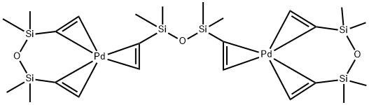 [1,3-二乙烯基-1,1,3,3,-四甲基二硅氧烷]钯(0), 252062-59-2, 结构式