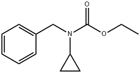 シクロプロピルベンジルカルバミド酸エチル 化学構造式