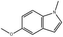 5-メトキシ-1-メチル-1H-インドール 化学構造式
