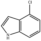 4-氯吲哚, 25235-85-2, 结构式