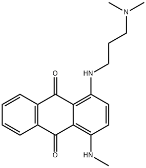 1-[[3-(dimethylamino)propyl]amino]-4-(methylamino)anthraquinone Structure