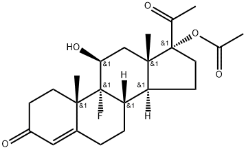 氟孕酮醋酸酯, 2529-45-5, 结构式