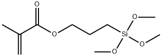 3-(甲基丙烯酰氧)丙基三甲氧基硅烷 结构式