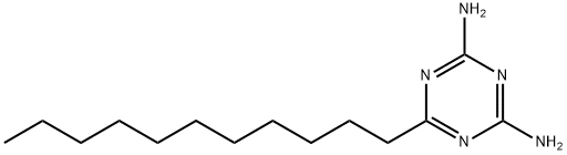 6-ウンデシル-1,3,5-トリアジン-2,4-ジアミン 化学構造式