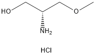 (R)-2-氨基-3-甲氧基丙烷-1-醇盐酸盐, 253443-56-0, 结构式