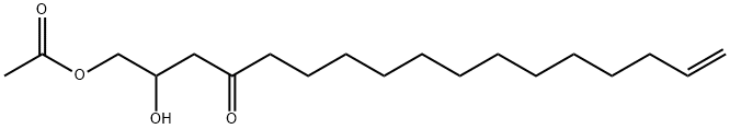 1-Acetoxy-2-hydroxy-16-heptadecen-4-one Structure