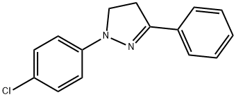 1-(p-Chlorophenyl)-3-phenyl-2-pyrazoline Struktur