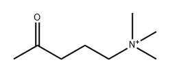 trimethyl(4-oxopentyl)ammonium Structure