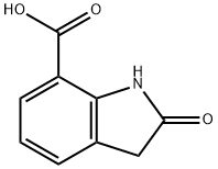 2-吲哚酮-7-羧酸, 25369-43-1, 结构式