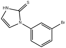 1-(m-ブロモフェニル)-1H-イミダゾール-2-チオール 化学構造式