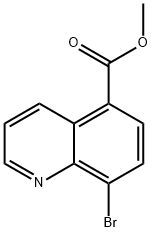 8-溴-5-喹啉羧酸甲酯 结构式