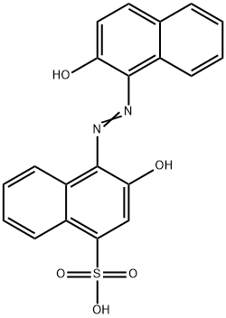 3-HYDROXY-4-[(2-HYDROXYNAPHTHYL)AZO]NAPHTHALENE-1-SULPHONIC ACID, 2538-79-6, 结构式