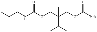 N-Propylcarbamic acid 2-(carbamoyloxymethyl)-2,3-dimethylbutyl ester Structure