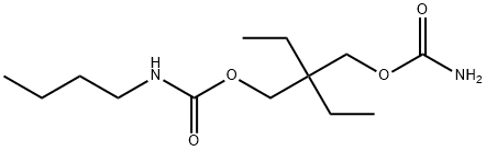 N-Butylcarbamic acid 2-(carbamoyloxymethyl)-2-ethylbutyl ester Structure