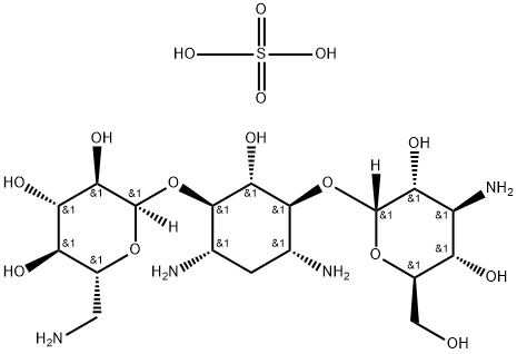 硫酸卡那霉素, 25389-94-0, 结构式