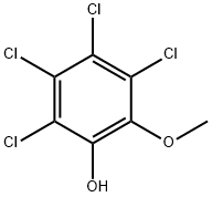 3,4,5,6-テトラクロロ-2-メトキシフェノール 化学構造式