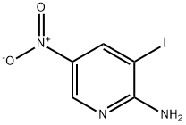 2-氨基-3-碘-5-硝基吡啶 结构式