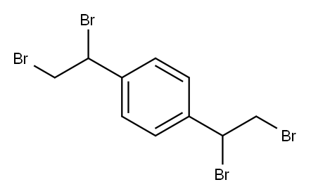 1,4-BIS(1,2-DIBROMOETHYL)BENZENE Structure