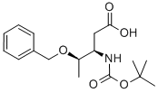 N-叔丁氧羰基-O-苄基-L-BETA-高苏氨酸 结构式