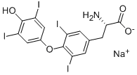 L-甲状腺素钠, 25416-65-3, 结构式