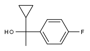 alpha-cyclopropyl-4-fluoro-alpha-methylbenzyl alcohol 结构式