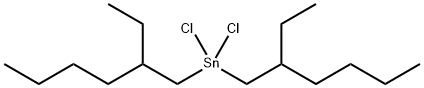 ジクロロビス(2-エチルヘキシル)スタンナン 化学構造式