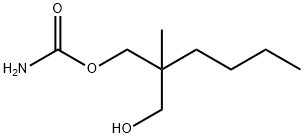 Carbamic acid 2-butyl-3-hydroxy-2-methylpropyl ester Struktur