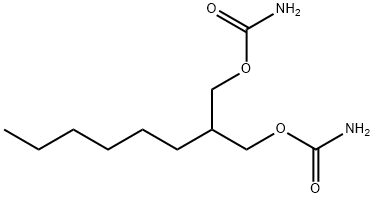 Dicarbamic acid 2-hexyltrimethylene ester Struktur