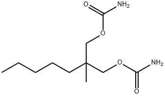 Dicarbamic acid 2-methyl-2-pentyltrimethylene ester Struktur